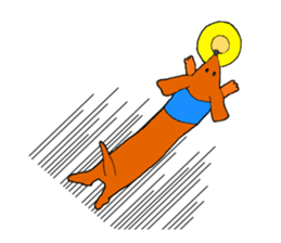 Funny Dachshund sticker #9909434