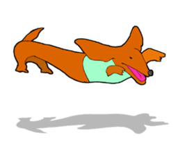 Funny Dachshund sticker #9909437