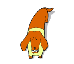 Funny Dachshund sticker #9909439