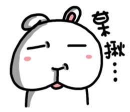 Rabbit round sticker #9910207