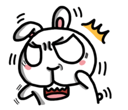 Rabbit round sticker #9910211