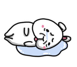 Rabbit round sticker #9910222