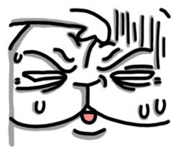 Rabbit round sticker #9910225