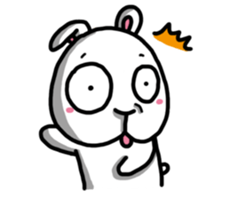 Rabbit round sticker #9910235