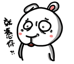 Rabbit round sticker #9910237