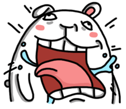 Rabbit round sticker #9910238