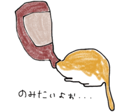 The cat which loves wine sticker #9910371