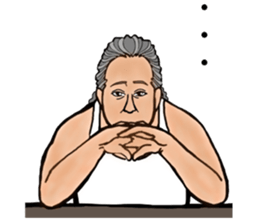 man of stickers sticker #9910458