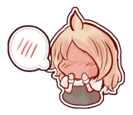 Little happy girl  daily sticker #9910533