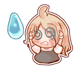 Little happy girl  daily sticker #9910538