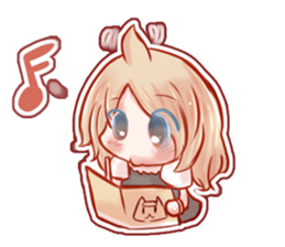 Little happy girl  daily sticker #9910542