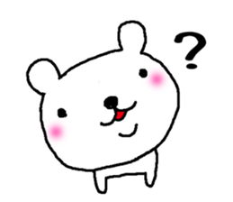 Mr. Bear of a dog resembling a cat sticker #9911242