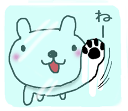 Mr. Bear of a dog resembling a cat sticker #9911243