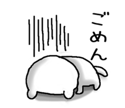 Mr. Bear of a dog resembling a cat sticker #9911245