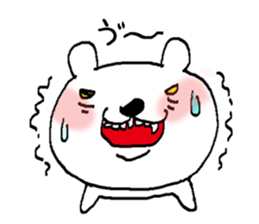 Mr. Bear of a dog resembling a cat sticker #9911249