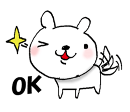 Mr. Bear of a dog resembling a cat sticker #9911250