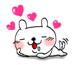 Mr. Bear of a dog resembling a cat sticker #9911252