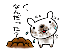 Mr. Bear of a dog resembling a cat sticker #9911266