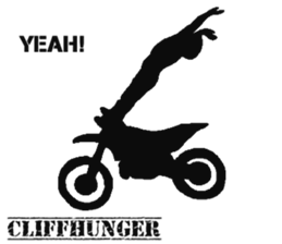 Human shadow FMX BIKE sticker #9911360