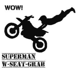 Human shadow FMX BIKE sticker #9911361