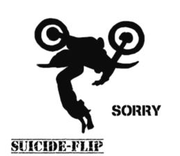 Human shadow FMX BIKE sticker #9911363