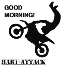 Human shadow FMX BIKE sticker #9911364