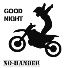 Human shadow FMX BIKE sticker #9911366