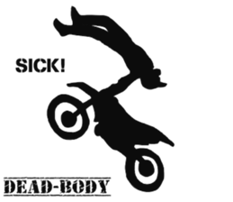 Human shadow FMX BIKE sticker #9911368
