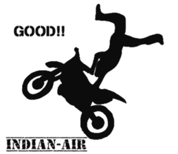 Human shadow FMX BIKE sticker #9911369