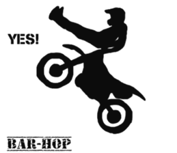 Human shadow FMX BIKE sticker #9911370