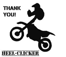 Human shadow FMX BIKE sticker #9911375