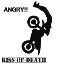 Human shadow FMX BIKE sticker #9911376