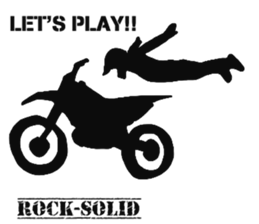 Human shadow FMX BIKE sticker #9911377