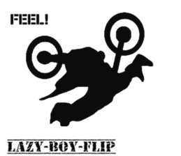 Human shadow FMX BIKE sticker #9911379