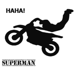 Human shadow FMX BIKE sticker #9911380