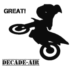 Human shadow FMX BIKE sticker #9911382