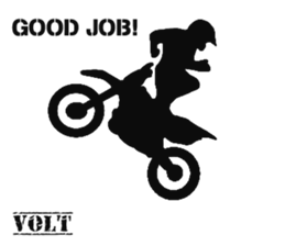 Human shadow FMX BIKE sticker #9911387