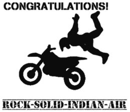 Human shadow FMX BIKE sticker #9911388