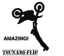 Human shadow FMX BIKE sticker #9911390