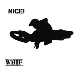 Human shadow FMX BIKE sticker #9911393