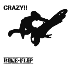 Human shadow FMX BIKE sticker #9911394