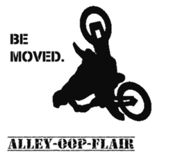 Human shadow FMX BIKE sticker #9911395