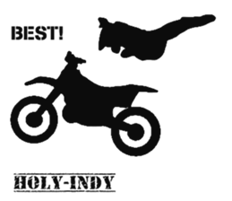 Human shadow FMX BIKE sticker #9911396