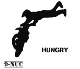 Human shadow FMX BIKE sticker #9911397