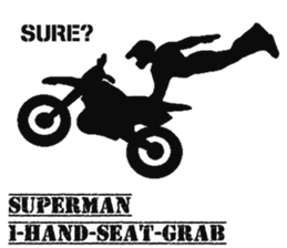 Human shadow FMX BIKE sticker #9911399