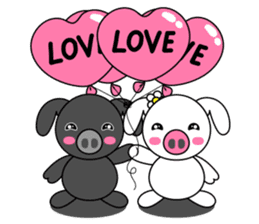 Piggy Lovers sticker #9911693