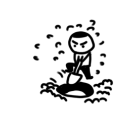 A flat head boy 2 sticker #9912106