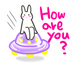 Colorful message from Bunny ! sticker #9912804