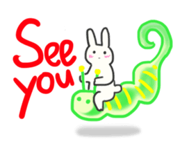 Colorful message from Bunny ! sticker #9912805