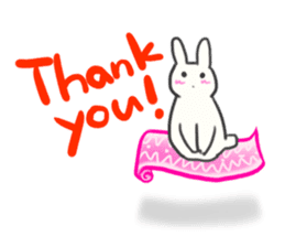 Colorful message from Bunny ! sticker #9912812